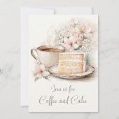 Coffee and Cake 90th Birthday 招待状 (正面)