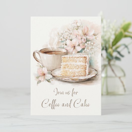 Coffee and Cake Engagement Party 招待状 (スタンド正面)