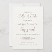 Coffee and Cake Engagement Party 招待状 (裏面)