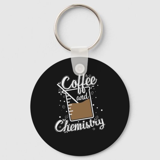 Coffee and Chemistry Messbecher im Labor キーホルダー (正面)