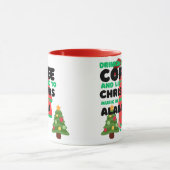 Coffee and Christmas Music in Alabama マグカップ (中央)