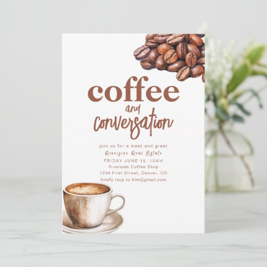 Coffee and Conversation Meeting招待状 招待状 (スタンド正面)