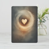 Coffee and cream lover heart design サンキューカード (スタンド正面)