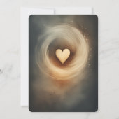 Coffee and cream lover heart design サンキューカード (正面)