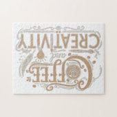 Coffee and Creativity Typography ジグソーパズル (横)