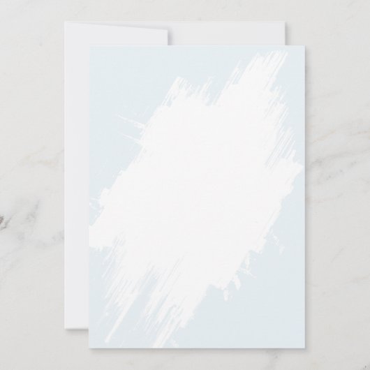 Coffee and Croissants Bridal Shower 招待状 (裏面)