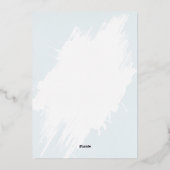 Coffee and Croissants Bridal Shower 箔招待状 (裏面)