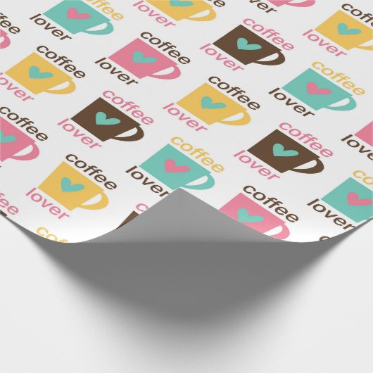 Coffee and Donut Pattern  ラッピングペーパー (角)