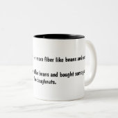 Coffee-and-doughnuts humor ツートーンマグカップ (正面右)