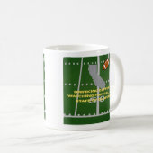 Coffee and Football in California  コーヒーマグカップ (正面右)