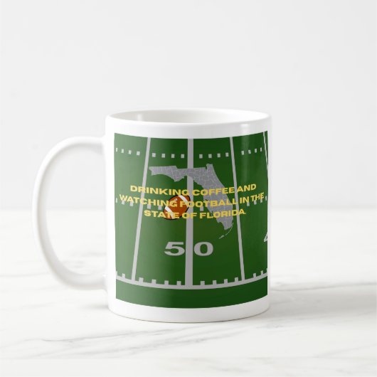 Coffee and Football in Florida コーヒーマグカップ (左)