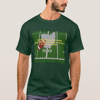 Coffee and football in Ohio T-shirt  Tシャツ