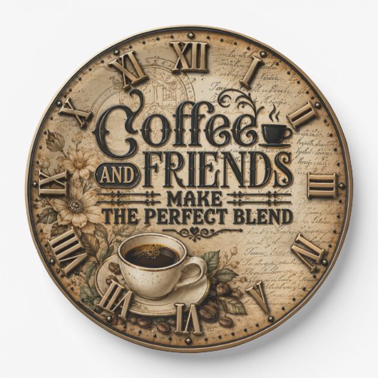 Coffee and Friends ペーパープレート (正面)
