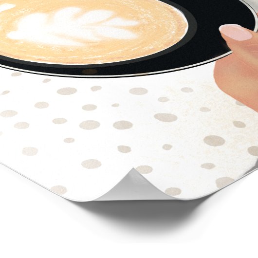 Coffee and Friends Forever Postcard    ポスター (角)