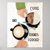 Coffee and Friends Forever Postcard    ポスター (正面)