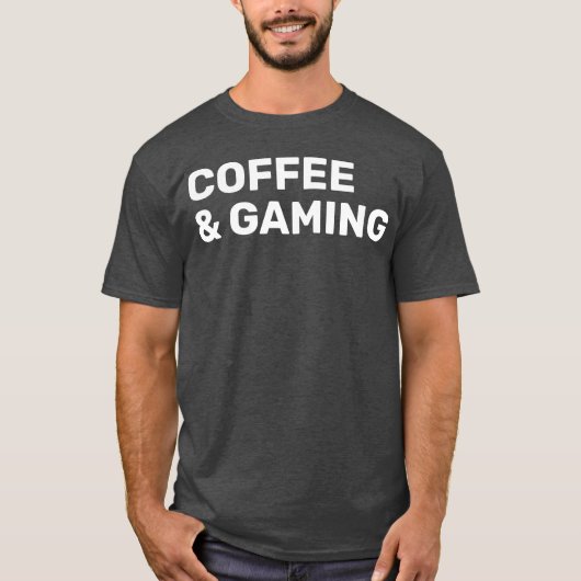 Coffee And Gaming vintage Tシャツ (正面)