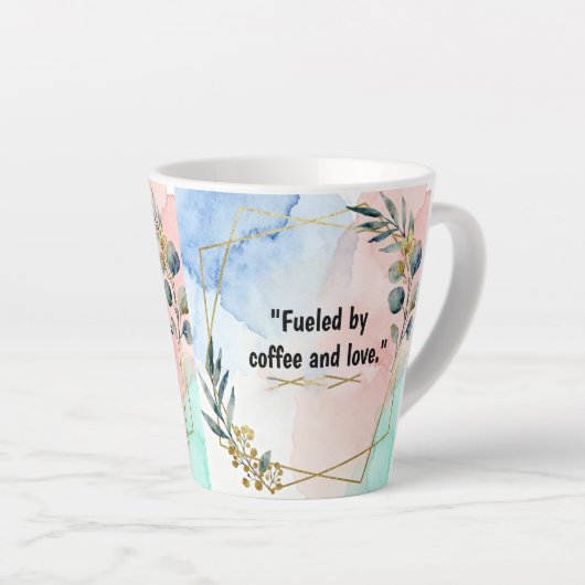 coffee and love mug カフェラテマグ (右アングル)