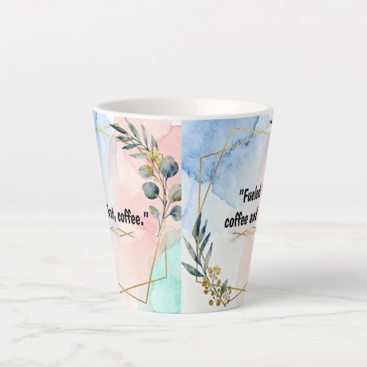 coffee and love mug カフェラテマグ (正面)