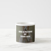 Coffee and my Dog Throw Pillow エスプレッソカップ (正面)