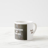 Coffee and my Dog Throw Pillow エスプレッソカップ (正面右)