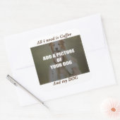 Coffee and my Dog Throw Pillow スクエアシール (封筒)