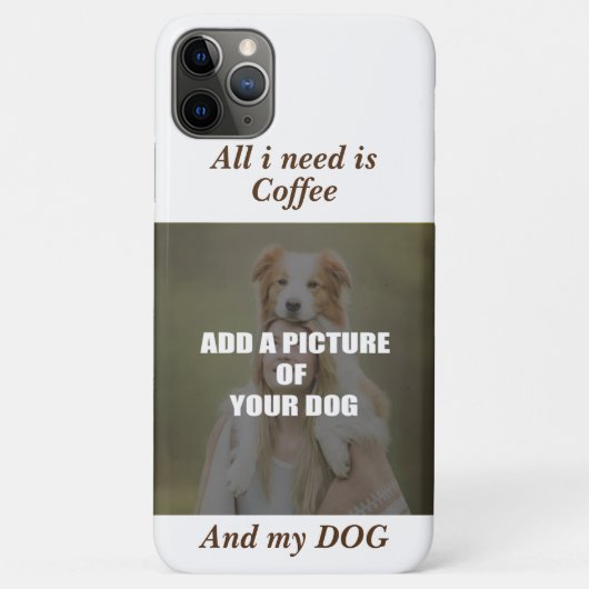 Coffee and my Dog Throw Pillow Case-Mate iPhoneケース (裏面)