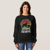 Coffee And Newfie For Men Women Newfoundland Dog D スウェットシャツ (正面フル)