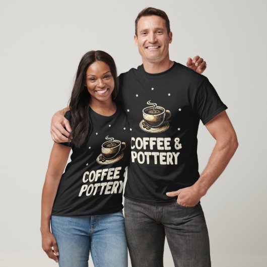 Coffee And Pottery Funny Pottery Clay Ceramic Desi Tシャツ (ユニセックス)