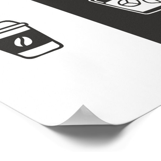 Coffee and Whiskey- Am/Pm ポスター (角)