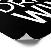 Coffee and Wine Fun Quote Poster ポスター (角)