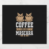 Coffee Art Coffee And Mascara ビールラベル (シングルラベル)
