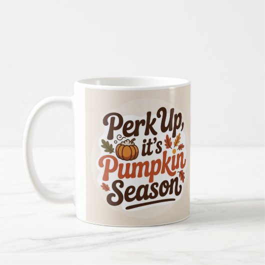 Coffee autumn lovers コーヒーマグカップ (左)