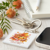 Coffee & Autumn Vibes Donut  キーホルダー (正面右)