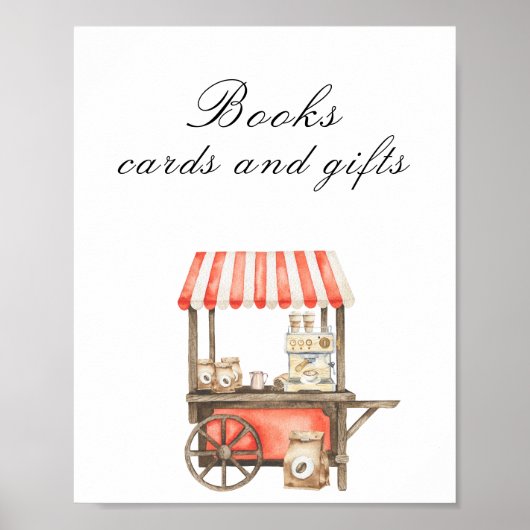 Coffee baby shower - Books, cards and gifts ポスター (正面)