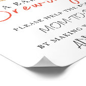 Coffee baby shower - Help the Busy Mom-to-Be  ポスター (角)