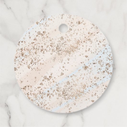 Coffee baby shower Is Brewing bow フェイバータグ (裏面)