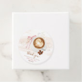 Coffee baby shower Is Brewing bow フェイバータグ (インサイチュ)