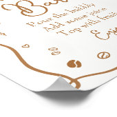 Coffee Baby Shower Momosa Bar ポスター (角)