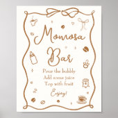 Coffee Baby Shower Momosa Bar ポスター (正面)