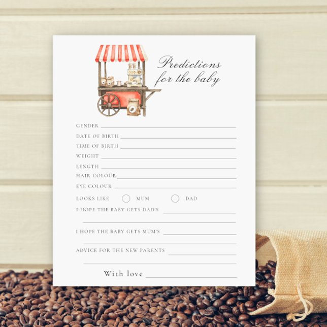 Coffee baby shower - predictions and advice baby (クリエイターアップロード済み)