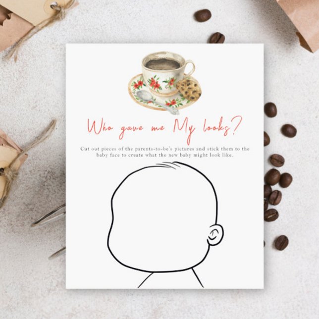 Coffee baby shower - Who gave me My looks? (クリエイターアップロード済み)