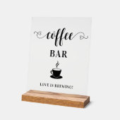 Coffee Bar Wedding Acrylic Sign アクリルサイン (傾斜)