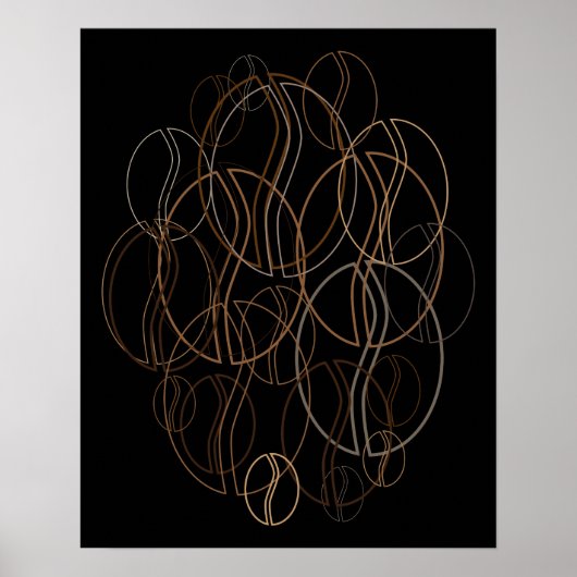 coffee bean blur ポスター (正面)