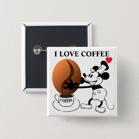 Coffee Bean Button 缶バッジ (正面&裏面)