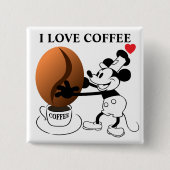 Coffee Bean Button 缶バッジ (正面)