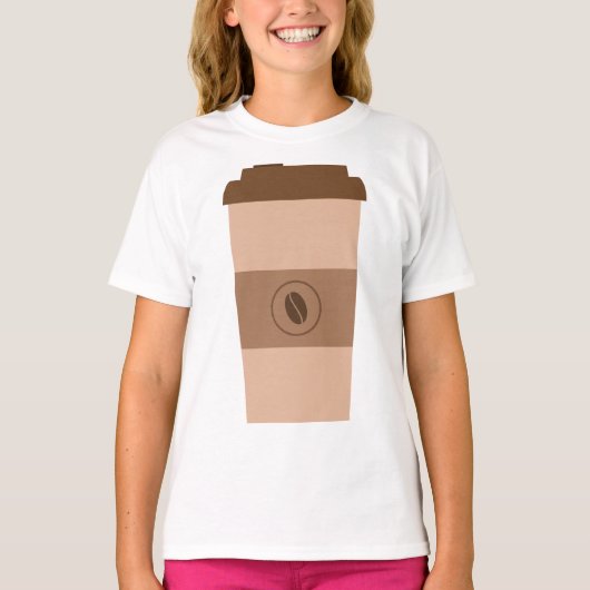 Coffee Bean Cup T-Shirt Tシャツ (正面)