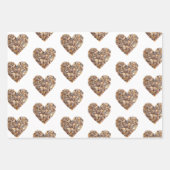 Coffee Bean Hearts Coffee First ラッピングペーパーシート (正面3)