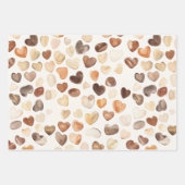 Coffee Bean Hearts Coffee First ラッピングペーパーシート (正面)