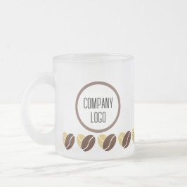 Coffee Bean Mug-editable for Company Gifts フロストグラスマグカップ