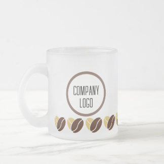 Coffee Bean Mug-editable for Company Gifts フロストグラスマグカップ